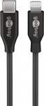 Goobay Pilvega USB-C, laadimis- ja snkroonimiskaabel, Apple kiire laadimine kuni 87 W, USB-C 480 Mbit/s, 2 m, must