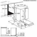 Built-in dishwasher AEG FSE72537P