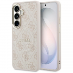 GUESS Etui 4G Embossed Ring MagSafe Samsung Galaxy S26 roosa