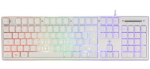 DELTACO GAMING GAM-021-RGB-W klavier USB QWERTY Nordic White