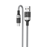 iKaku KSC-696 nutika kiirlaadimise andmekabel USB-st Type-C-sse, 1,2 meetri pikkune, hall