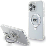 Karl Lagerfeld KLHMP15LHMRSKHHH iPhone 15 Pro 6.1" biay/white hardcase Ring Stand Karl Head MagSafe