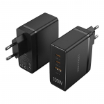Vention FEGB0-EU 2xUSB-C 1xUSB-A 100W/100W/30W GaN pistikulaadija (must)