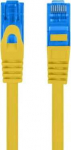 LANBERG Patchcord S/FTP Cat.6A LSZH CCA 0,5m kollane