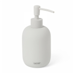 Container for liquid soap Soft ceramic, white