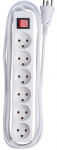 MicroConnect Power strip 6 outlets 3m White With ON/OF switch and child