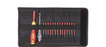 wiha Schraubendreher mit Bithalter electric slimVario Starter-Set (rot/gelb, 17-teilig, mit slimBits)