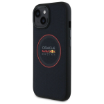 Red Bull RBHMP15S24PUILVR iPhone 15 6.1" kvakott granatowy/navy nahast punane rngas MagSafe