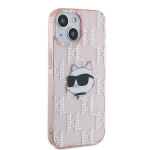 Karl Lagerfeld IML Choupette Peak AND Monogram iPhone 13 mbris (Roosa)