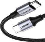 UGREEN 50150 USB-kaabel USB 2.0 1 m USB-C 0,48 Gbit/s 60 W Must, Hbedane