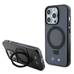 BMW BMHMP15LURSK iPhone 15 Pro 6.1" tarny/must kvakaaneline rngasalust M Collection MagSafe