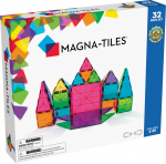 Magna-Tiles Clear Colors magnetiline ehituskomplekt, 32 tkki (90208)