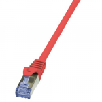 Logilink 0,25 m Cat.6A 10G S/FTP vrgukaabel Punane Cat6a S/FTP (S-STP)