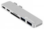 eSTUFF USB-C Slot-in Hub Pro Silver Allure Series