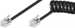 MicroConnect Krvaklapikaabel, RJ10-RJ10 2m RJ10 (4P4C) - RJ10 (4P4C) M-M