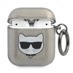 Karl Lagerfeld KLA2UCHGK AirPods 1/2 kate tarny/must Glitter Choupette
