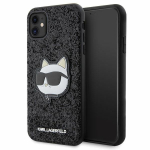 Karl Lagerfeld KLHCN61G2CPK iPhone 11 / Xr 6.1" tarny/must hardcase Glitter Choupette Patch
