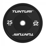 Tunturi Kaalukett, plaatina kattega lgikindel kaalukett, must, 50mm, 25 kg