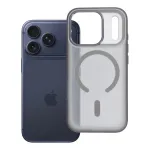 Case for iPhone 17 Pro / 18 Pro Flexline Mag Cover compatible with MagSafe gray