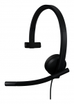 Logitech H570e Mono MS Teams Wired Headset USB-A, Black