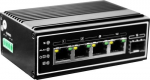 Level One LevelOne Industr. PoE+Switch 4xGE PoE/1xSFP 120W