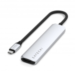 Satechi 6--1 USB-C Slim Multiport USB-C (USB-C, 2x USB-A, 4K HDMI, micro/SD krvuti) (hbevrviline)