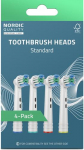 Nordic Quality 2270009 toothbrush head 4 pc(s) Blue, White