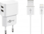 Goobay 44979 mobile device charger Mobile phone, Smartphone White AC Indoor