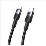 USAMS Kabel USB-C na Lightning 30W 1.2m alumiiniumsulamist andmesidekaabel SY seeria SJ729USB01 (US-SJ729)
