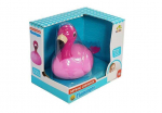 LEAN Toys Bath Flamingo Floats on water