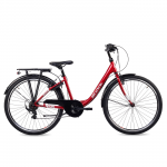 SCOOL Noorte jalgratas S'COOL chiX, 26" Punane/Valge