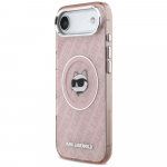 Karl Lagerfeld Etui IML Choupette Pea Logo MagSafe iPhone'ile 17 Air, roosa