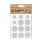 BOOKMAN Reflective Stickers for Bicycles, White Dots