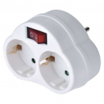 EMOS Adapter SCHUKO pesa 2x + 1x llitiga