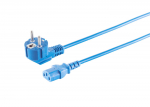 MicroConnect Power Cord Schuko Angled - C13 1.8m Blue MicroConnect