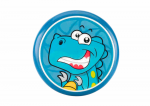 LEAN Toys Flying Disc Frisbee with Dinosaur Blue 20 Cm