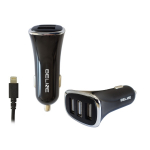 Beline ad. sam. 3xUSB + lightning 4A czarna/must iPhone 5/6/7/8/X/Xs/Xr