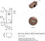 Reginox New York 18x40 (L) OKG Comfort Copper II