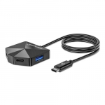 Manhattan USB-C AND USB-A Combo Dock/Hub, Ports (4): USB-A (x2) ja USB-C (x2), 5 Gbps (USB 3.2 Gen1 aka USB 3.0), Nelgakujuline kujundus lihtne portide juurdepsuks, Vlisenergia ei vaja, Universaalne kigile seadmetele, SuperSpeed USB, Must, Kolmeaasta ...