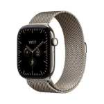 APPLE Vaata Watch Series 12 GPS + Cellular 42mm Natural Titanium korpus Natural Milanese Loop-iga
