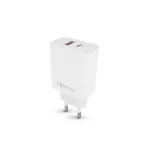 Forever Forever TC-09-33AC GaN PD QC laadija 1x USB-C 1x USB 33W valge