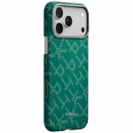 PITAKA Etui Ultra-Slim Monogram MagSafe iPhone'i 17 Pro Max jaoks, kuldne roheline