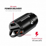 Swissten 30W Nano metallautolaadija adapter 30W PD / SCP-ga