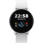 Smart watch, 1.3inches IPS full touch screen, Round watch, IP68 waterproof, multi-sport mode, BT5.0, compatibility with iOS and android, Silver white , Host: 25.2*42.5*10.7mm, Strap: 20*250mm, 45g