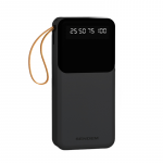 Sendem P402 power bank 20000 mAh | 2,4 A | LED | sisseehitatud USB-C, Lightning, Micro USB kaablid | must