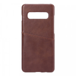 ONSALA Mobile Cover Brown with Cardpocket Samsung Galaxy S10 Plus