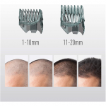Panasonic | Hair clipper | ER-GC63-H503 | Cordless or corded | Wet AND Dry | Number of length steps 39 | Step precise 0.5 mm | Black