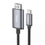 USB-C kaabel HDMI-le Hoco 4K 30Hz 2 m UA27 metallhalli vrvi