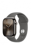 APPLE Vaata Sarja 10 GPS + Mobiilside, Loomulik Titaan, Kivi-halli Spordirngas M/L, MWXE3QF/A, 42mm