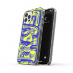 Diesel Snap Case Clear AOP iPhone 12 Pro Max blue-lime/blue-lime 42565